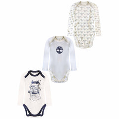 Timberland 3-Pack Printed Infants Bodysuits