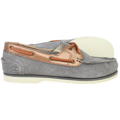 Timberland Classic Womens Grey Boat Shoes
