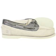 Timberland Classic Womens Beige Boat Shoes