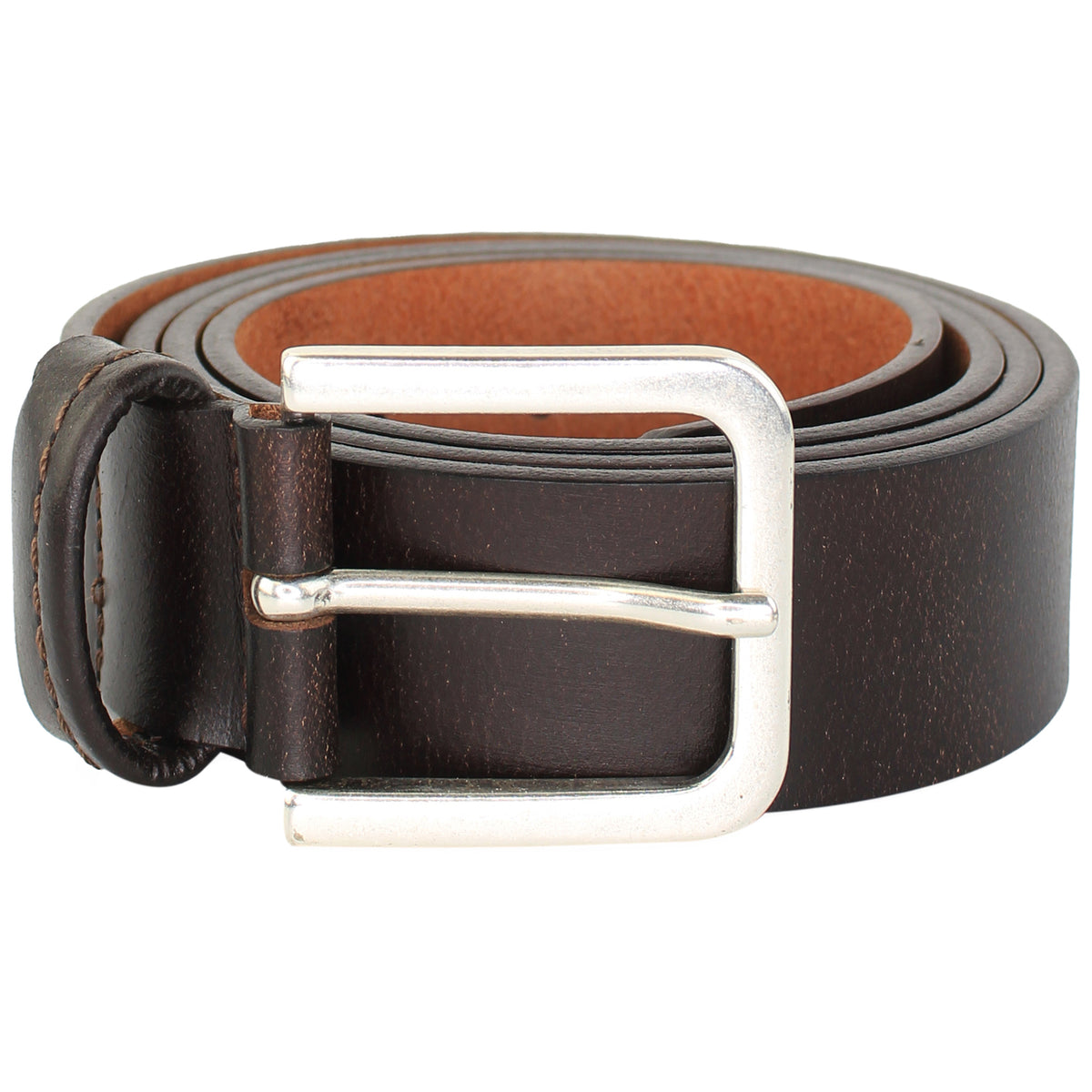 Timberland Stitched Loop Brown Belt