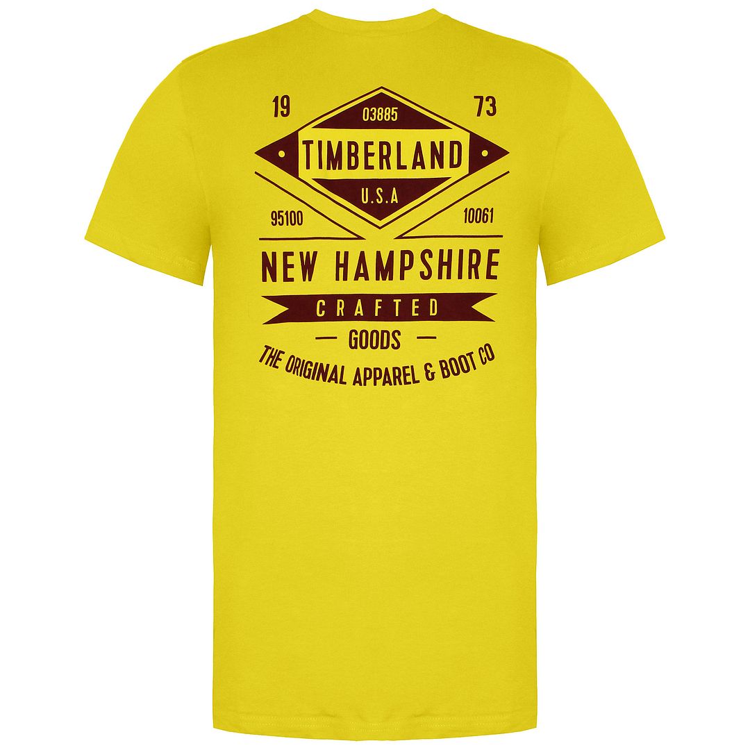 Timberland Yellow Mens Yellow T-Shirt