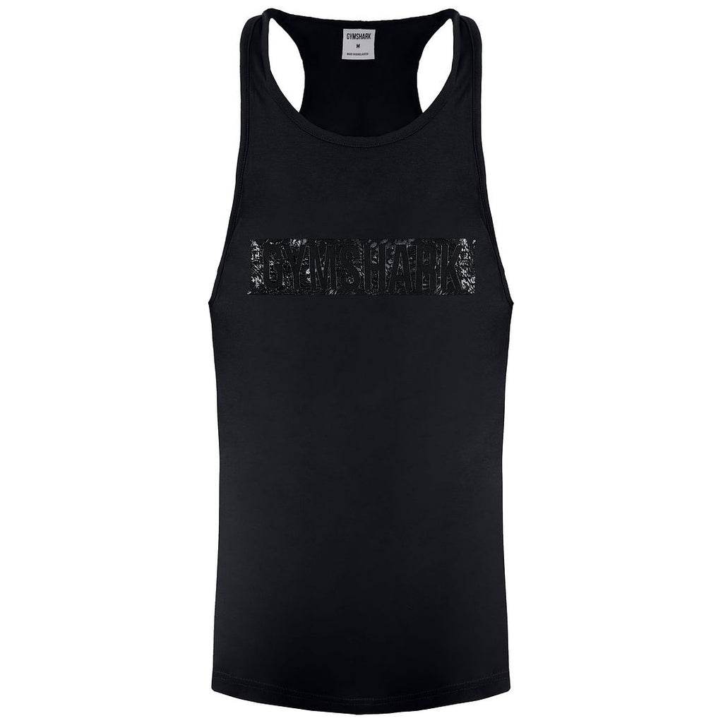 Gymshark GFX Bob Stringer Mens Black Vest