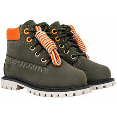 Timberland 6inch Premium Waterproof Kids Dark Green Boots