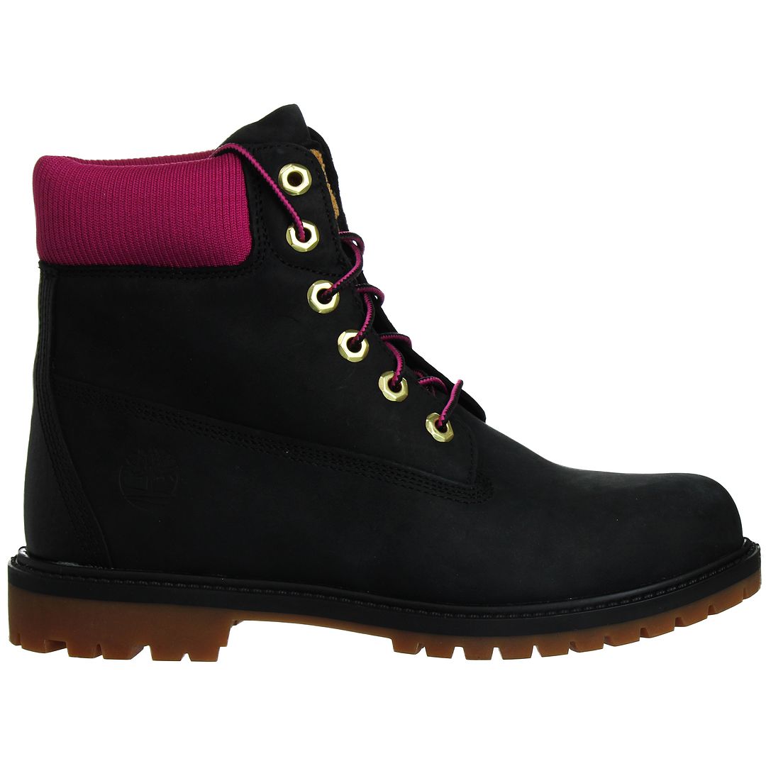 Timberland Heritage 6inch Womens Black Boots