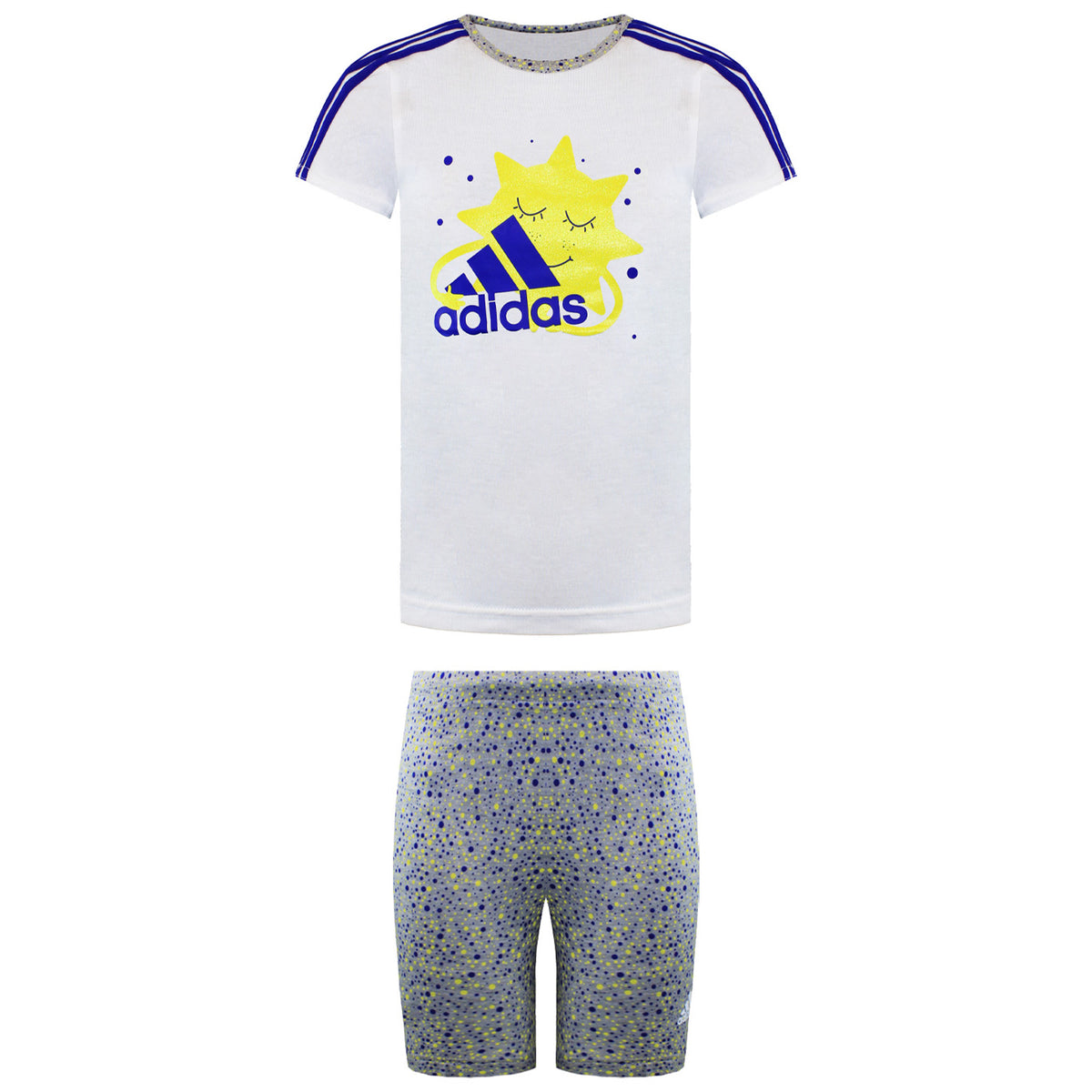 Adidas Kids White/Blue Set