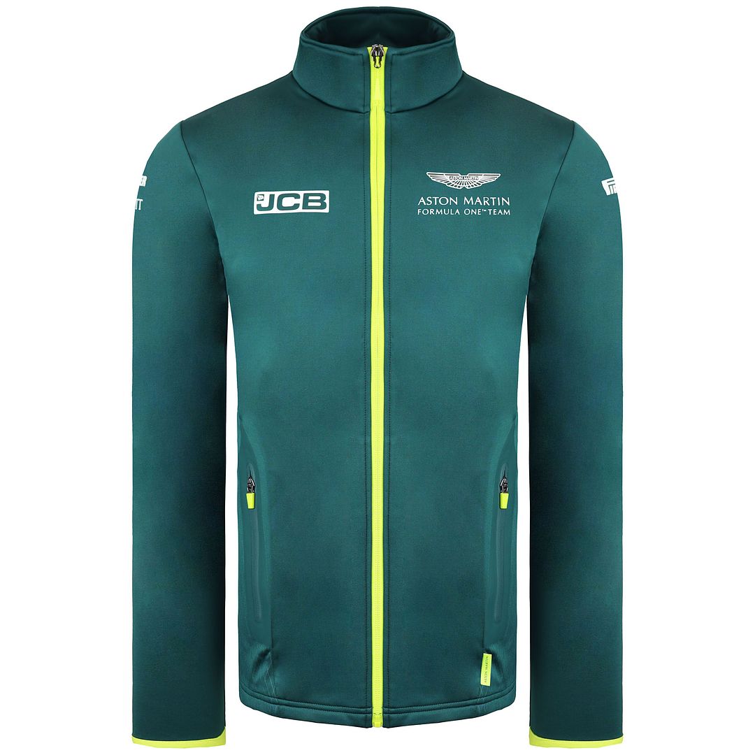 Aston Martin F1 Official Team Womens Green Softshell Jacket