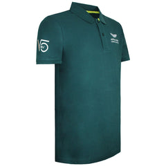 Aston Martin F1 Sebastian Vettel Driver Mens Green Polo Shirt