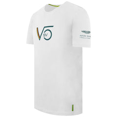 Aston Martin F1 Sebastian Vettel Driver Mens White T-Shirt