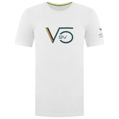 Aston Martin F1 Sebastian Vettel Driver Mens White T-Shirt