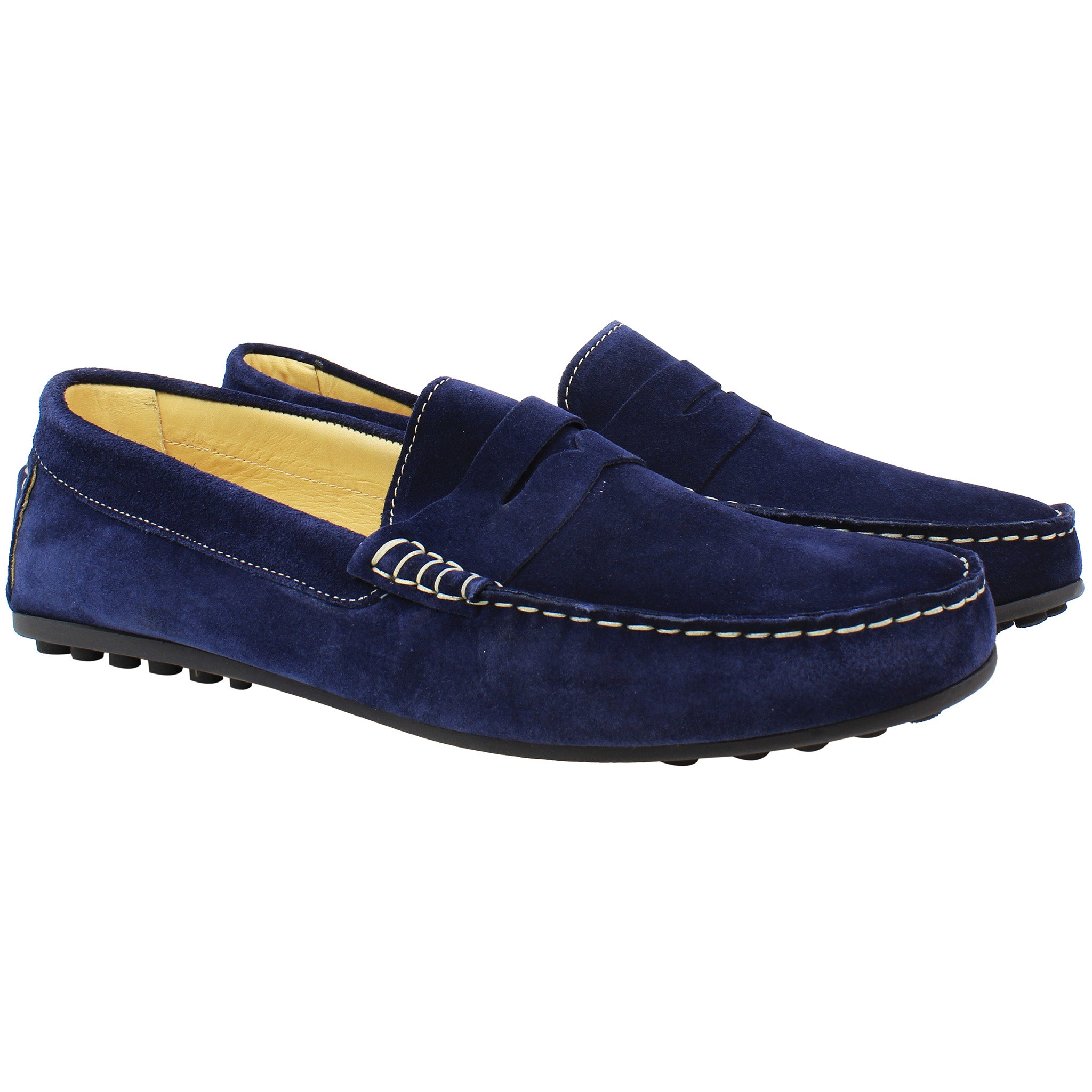 John White Amalfi Mens Navy Shoes