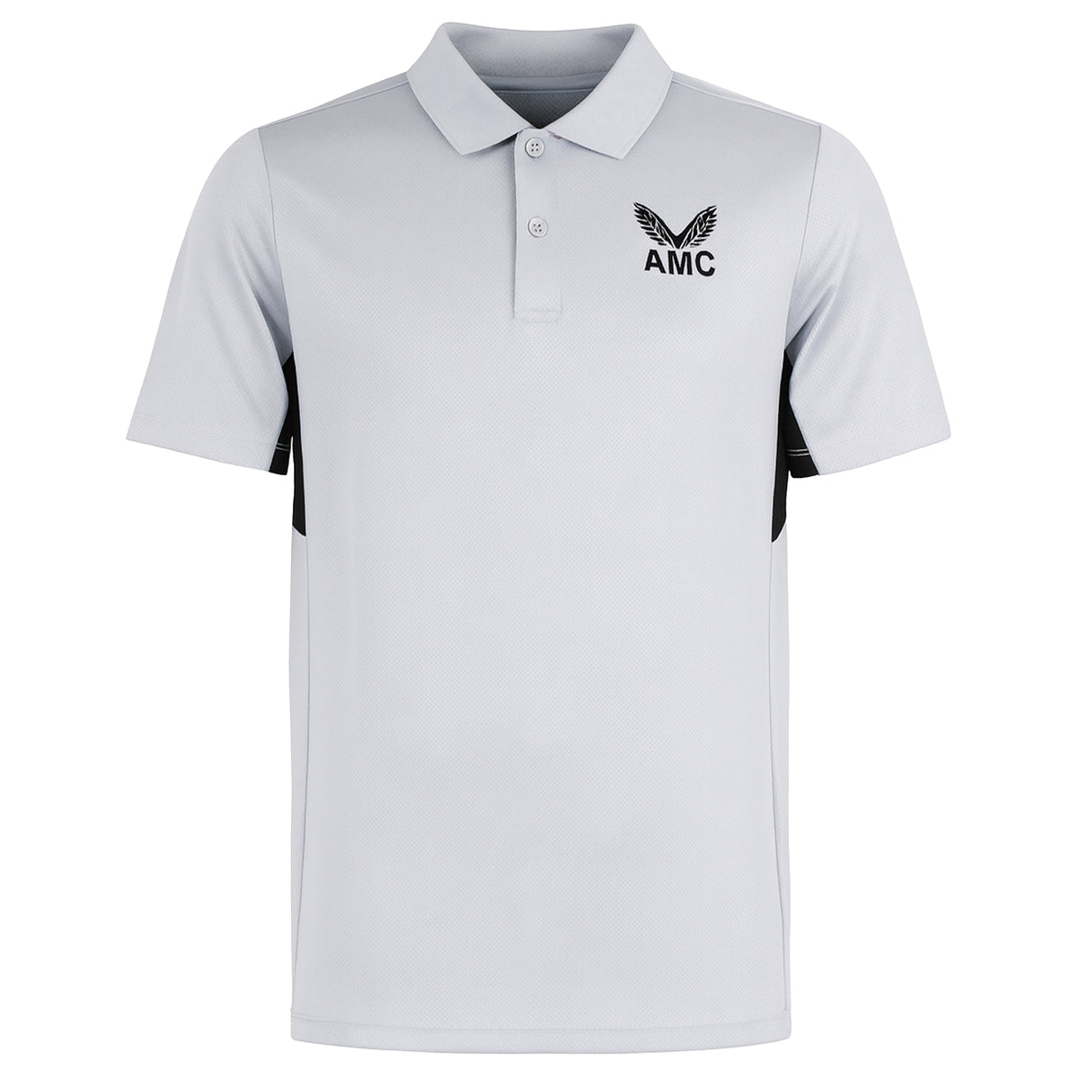 Castore AMC Technical Mens Ice Grey Tennis Polo Shirt