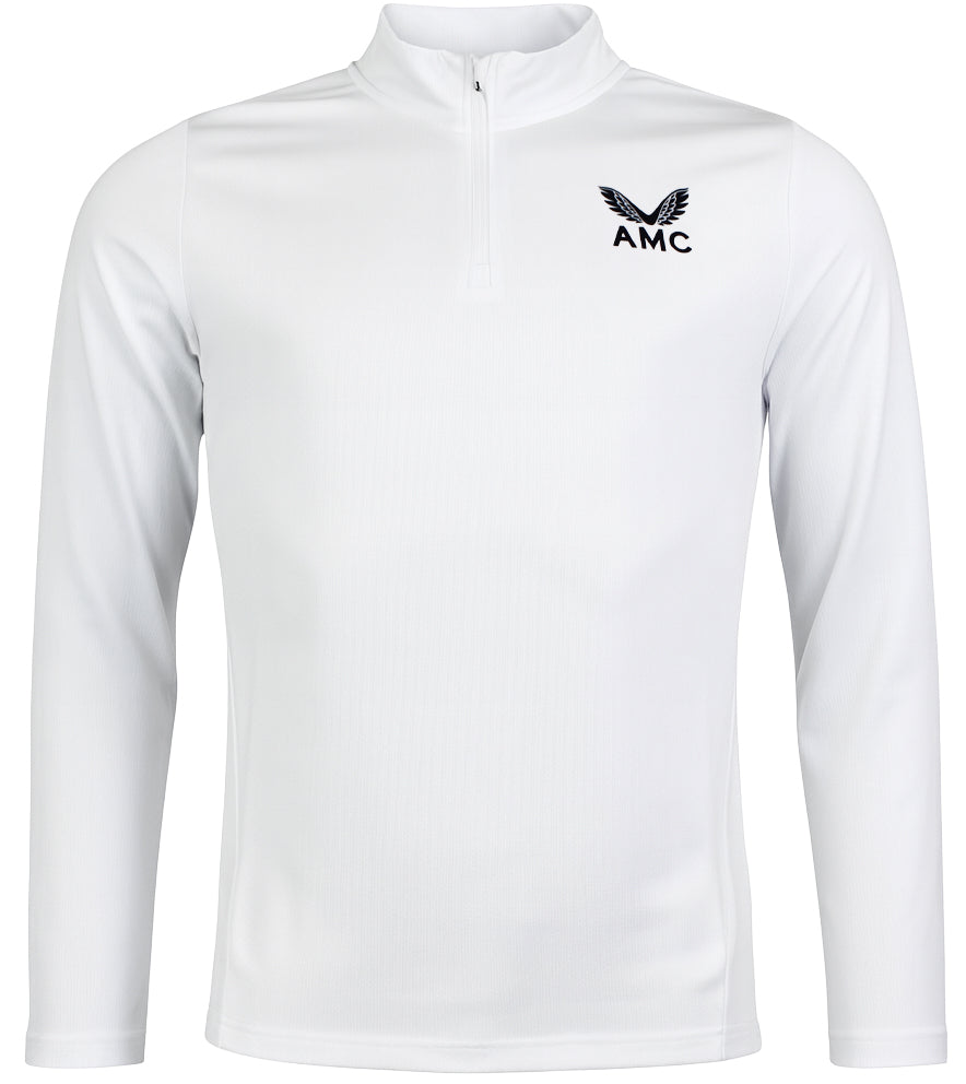 Castore AMC Core Mens White Midlayer Tennis Top