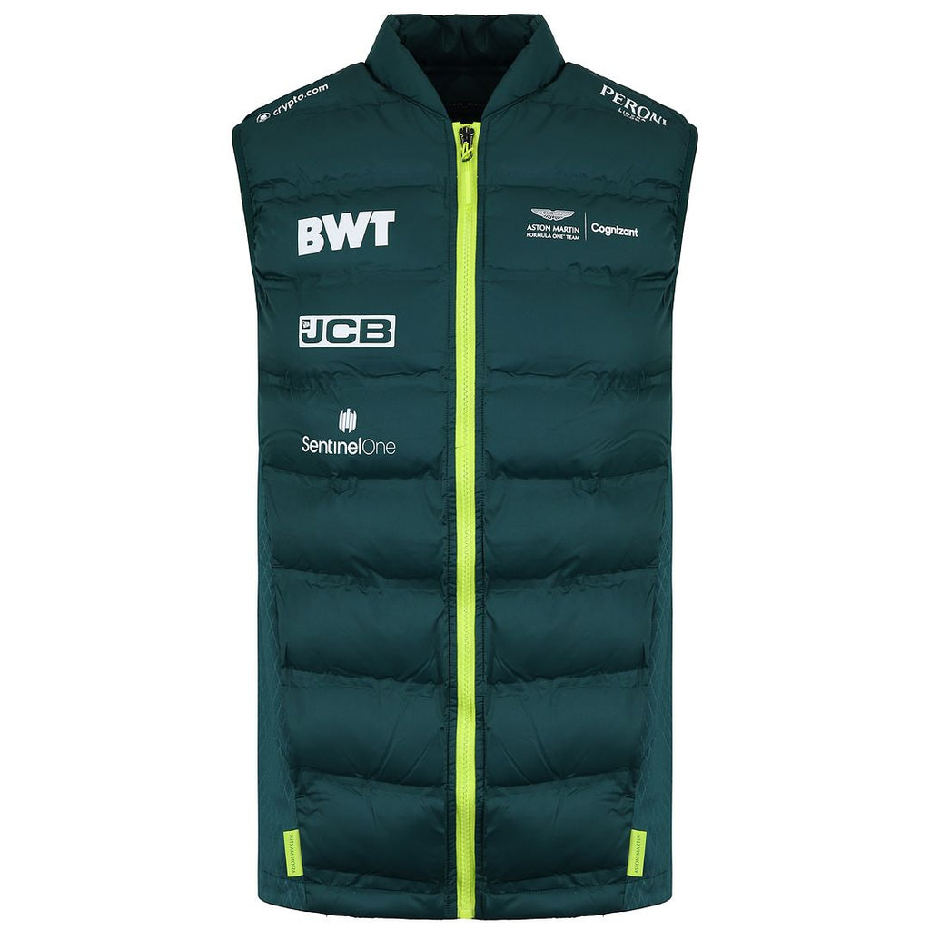 Aston Martin Cognizant F1 Official Team Mens Green Gilet