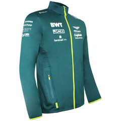 Aston Martin Cognizant F1 Official Team Mens Green Softshell Jacket