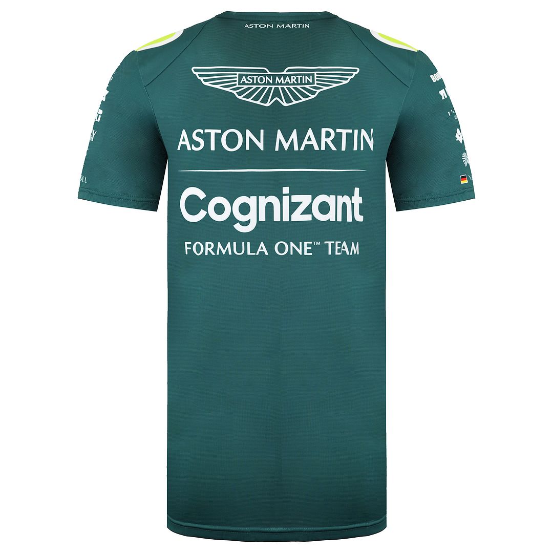 Aston Martin Cognizant F1 Official Team Mens Green T-Shirt