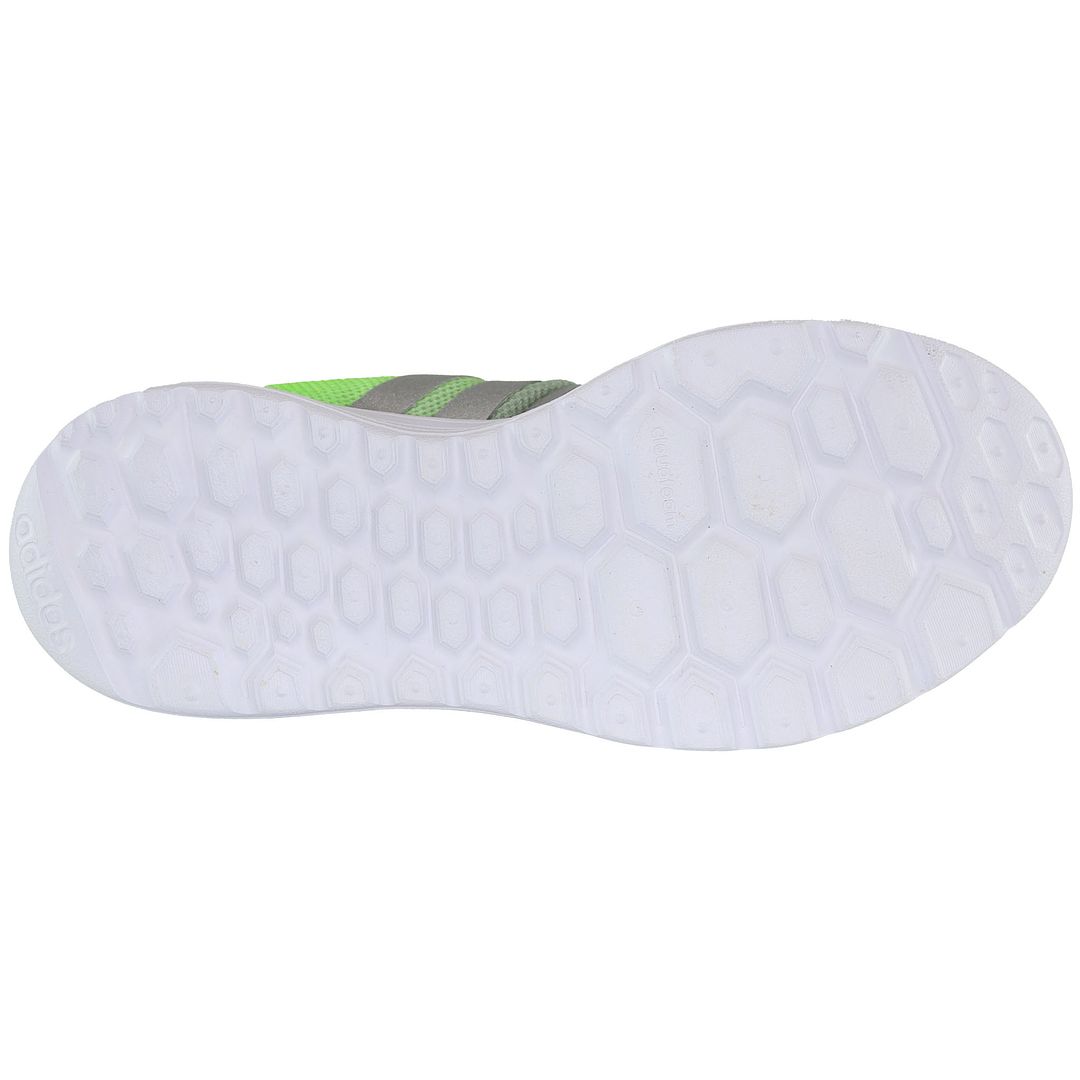 Adidas Neo CloudFoam Mens Grey/Green Trainers