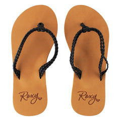 Roxy Costas II Kids Black Flip-Flops