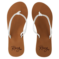 Roxy Costas II Kids White Flip-Flops