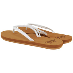 Roxy Costas II Kids White Flip-Flops