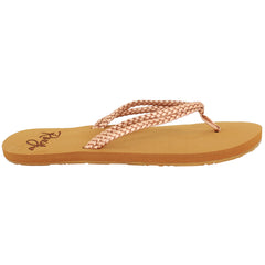 Roxy Costas Womens Rose Gold Flip-Flops