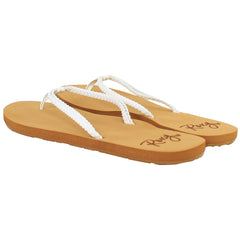 Roxy Costas Womens White Flip-Flops