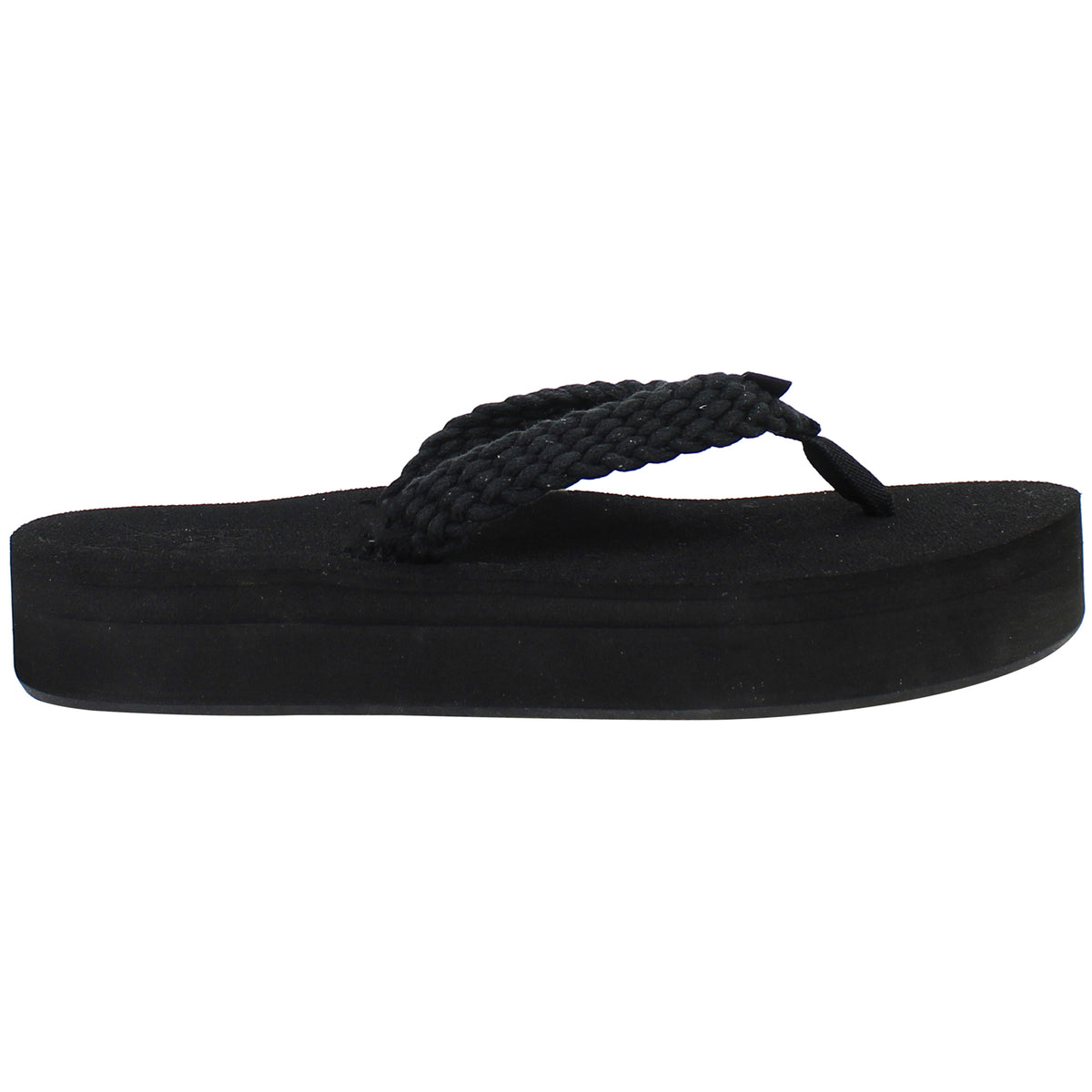Roxy Tidepool Womens Black Platform Flip-Flops