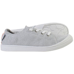 Roxy Bayshore Plus Womens Grey Plimsolls