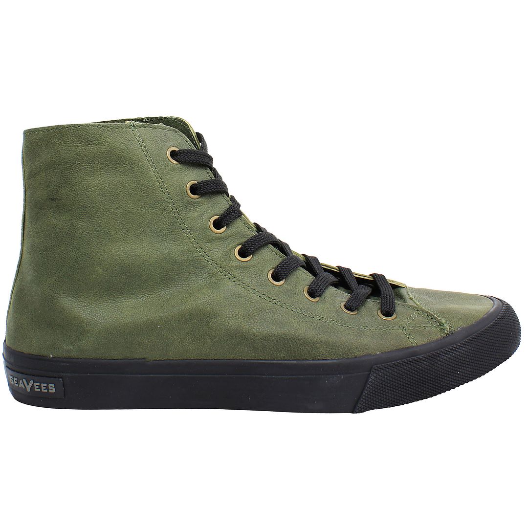 Seavees Army Issue High Mens Green Shoes