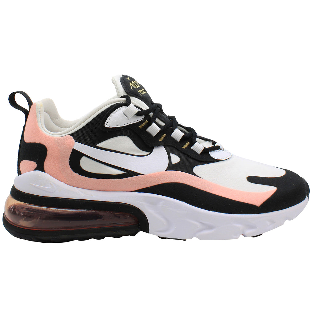 Nike Air Max 270 React Womens White/Coral Trainers