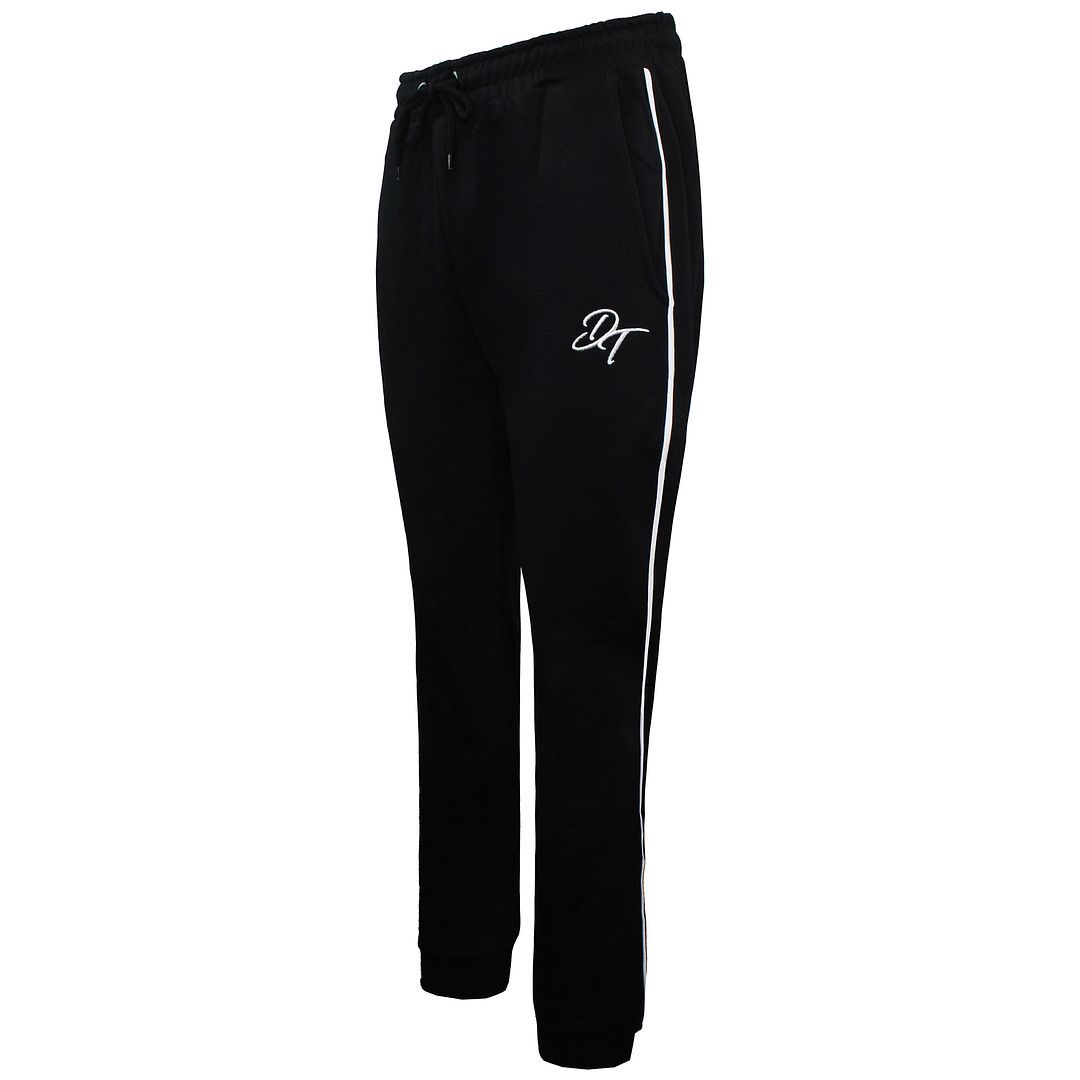 Devote London Logo Mens Black/White Track Pants