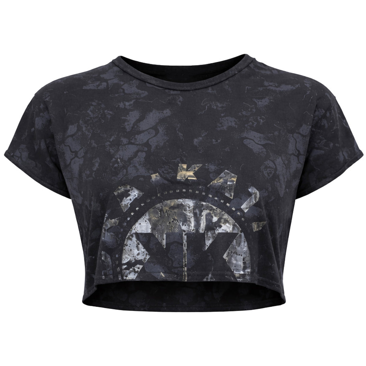 Gymshark KK Twins Raw Womens Black Crop Top