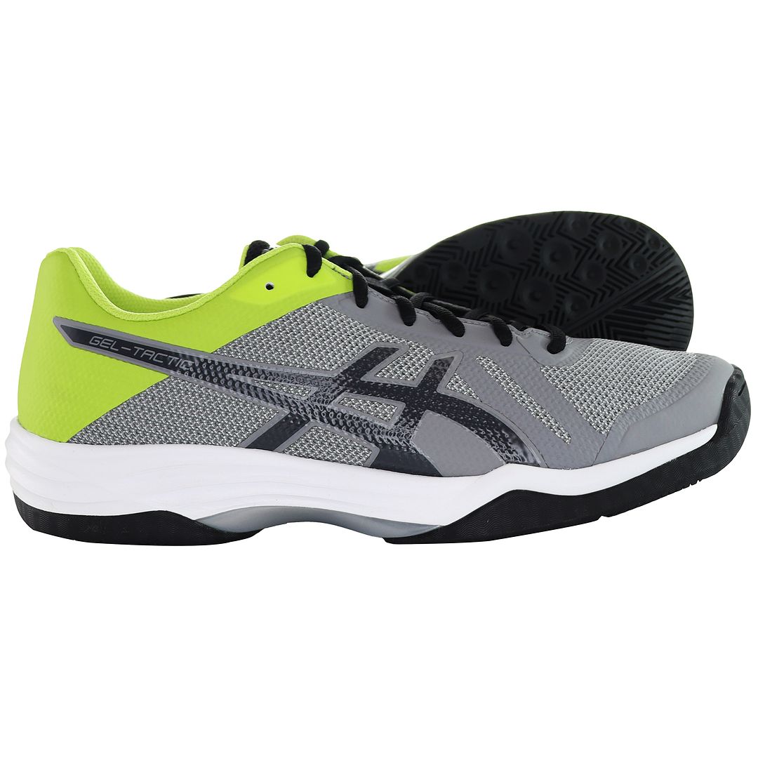 Asics Gel-Tactic Mens Grey/Green Trainers