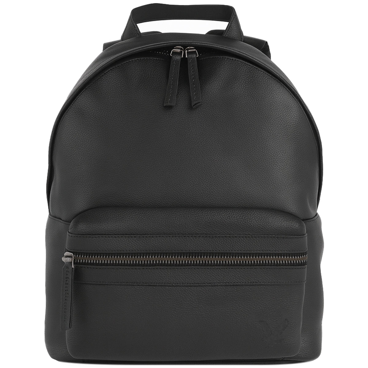 Lyle & Scott Premium Leather Black Backpack
