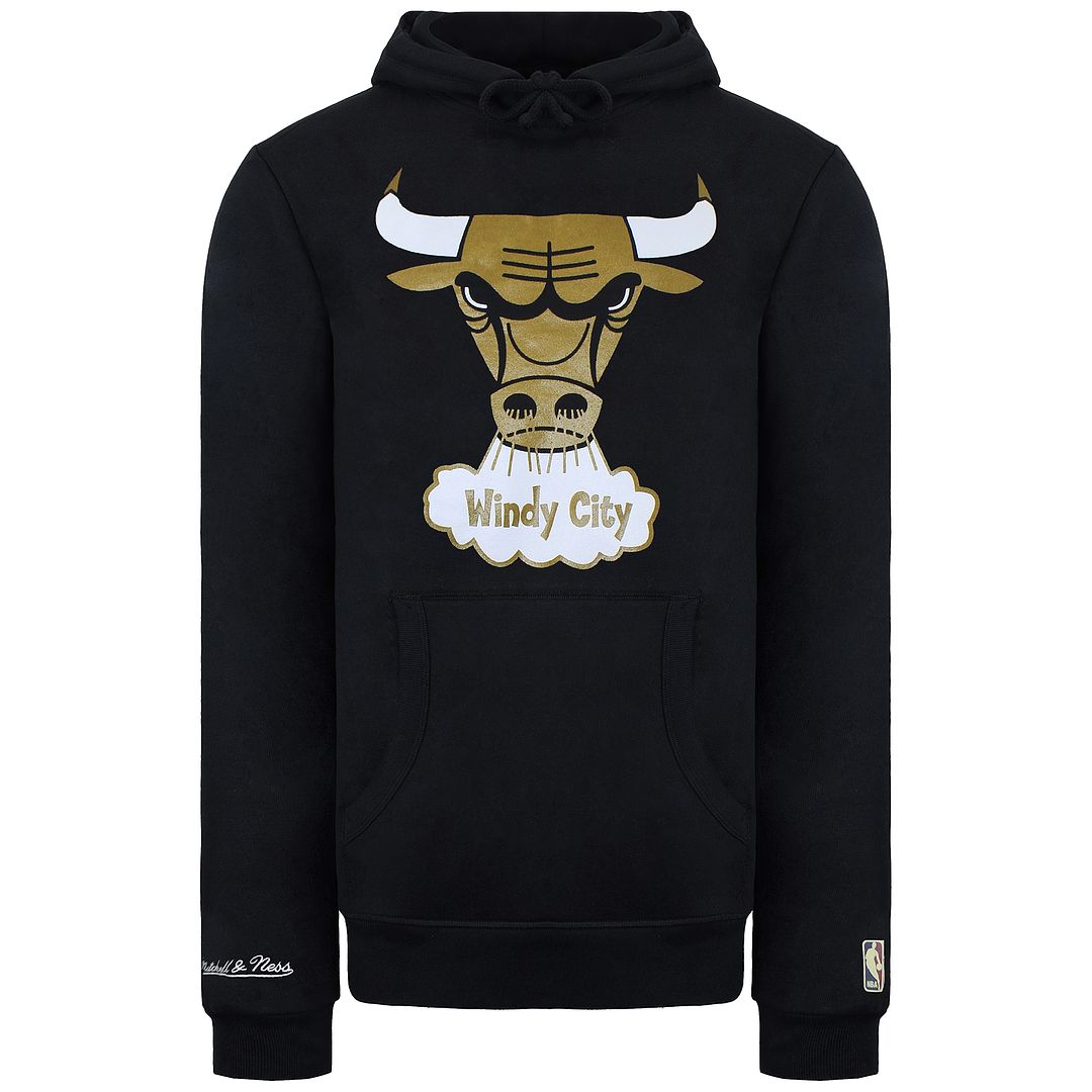 Mitchell & Ness Chicago Bulls Gold Standard Mens Hoodie