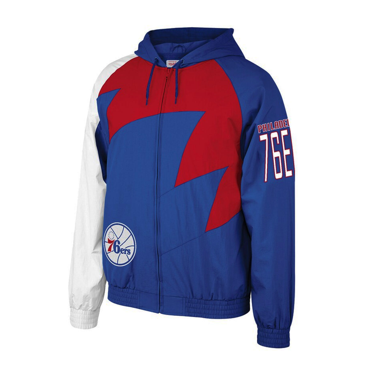 Mitchell & Ness Shark Tooth Philadelphia 76ers Mens Jacket