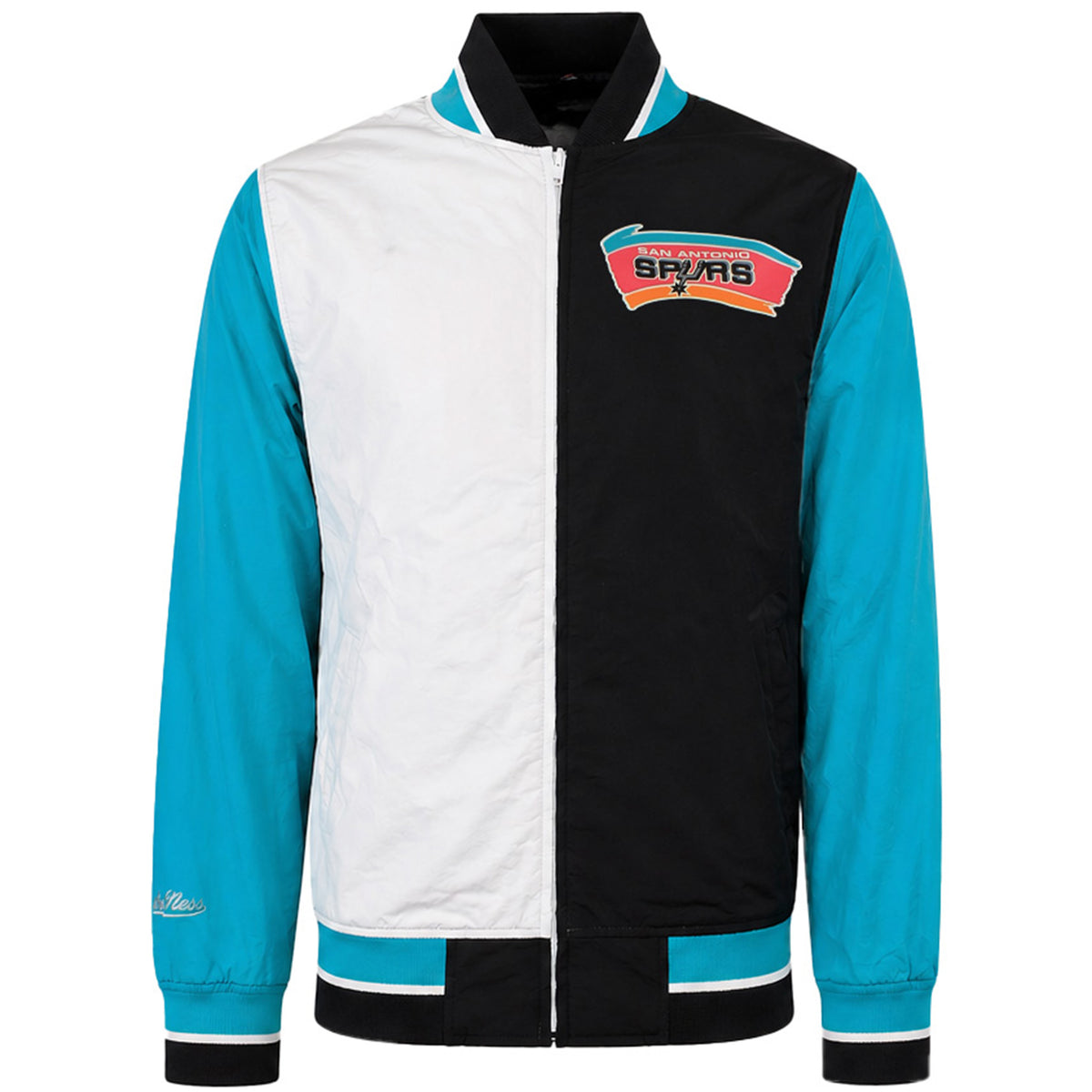 Mitchell & Ness NBA San Antonio Spurs Team History Warm Up Mens Jacket