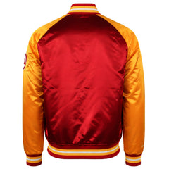 Mitchell & Ness NBA Atlanta Hawks Tough Season Mens Yellow Satin Jacket