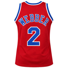 Mitchell & Ness NBA Washington Bullets #2 Chris Webber Mens Red Vest