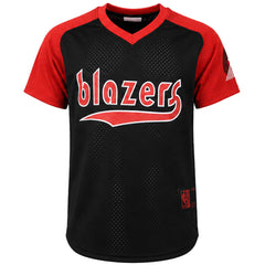 Mitchell & Ness NBA Portland Trail Blazers Final Seconds Mesh Mens Black T-Shirt