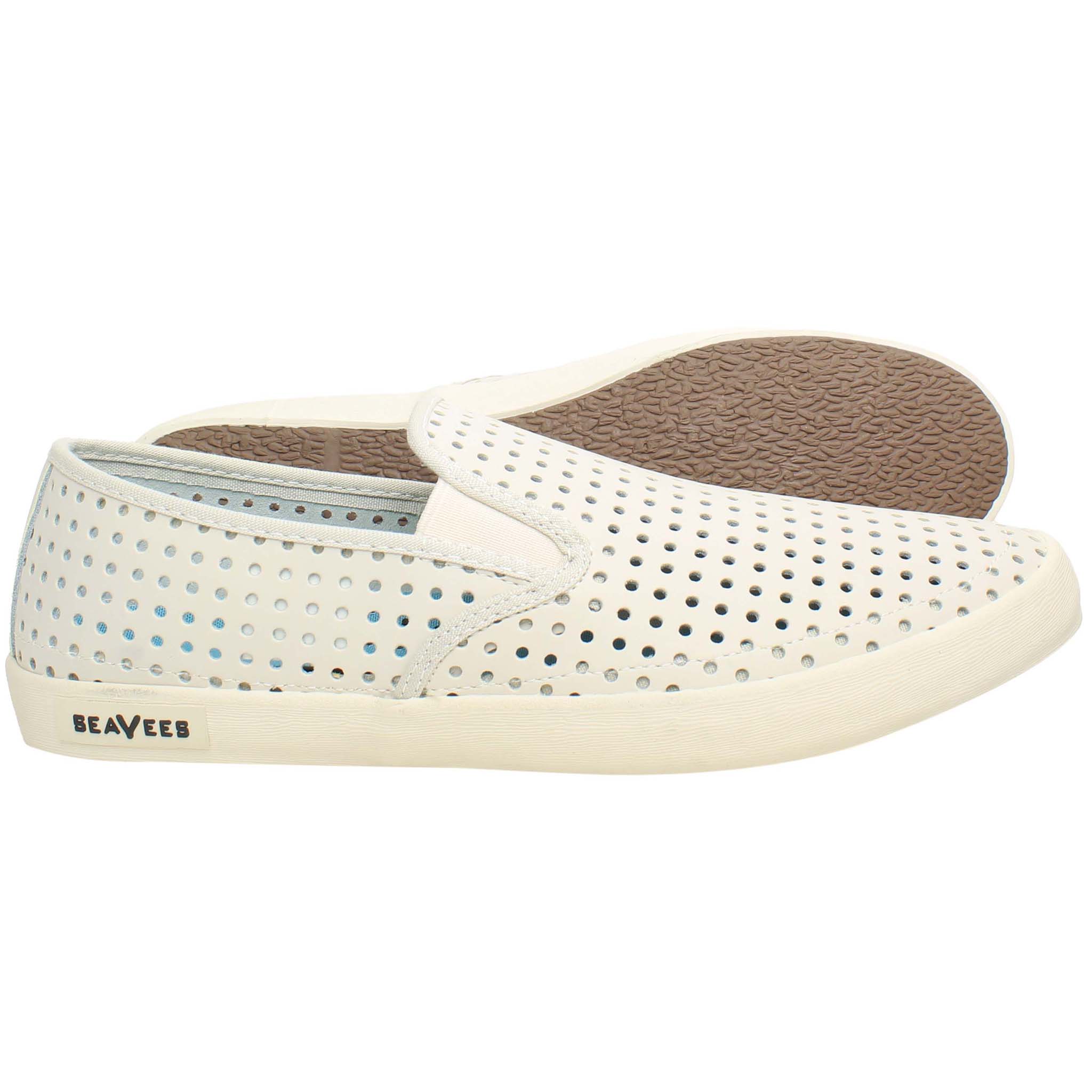 Seavees Baja Portal Mens Off White Plimsolls