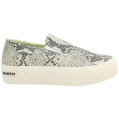 Seavees Baja Platform Mulholland Womens Beige Plimsolls