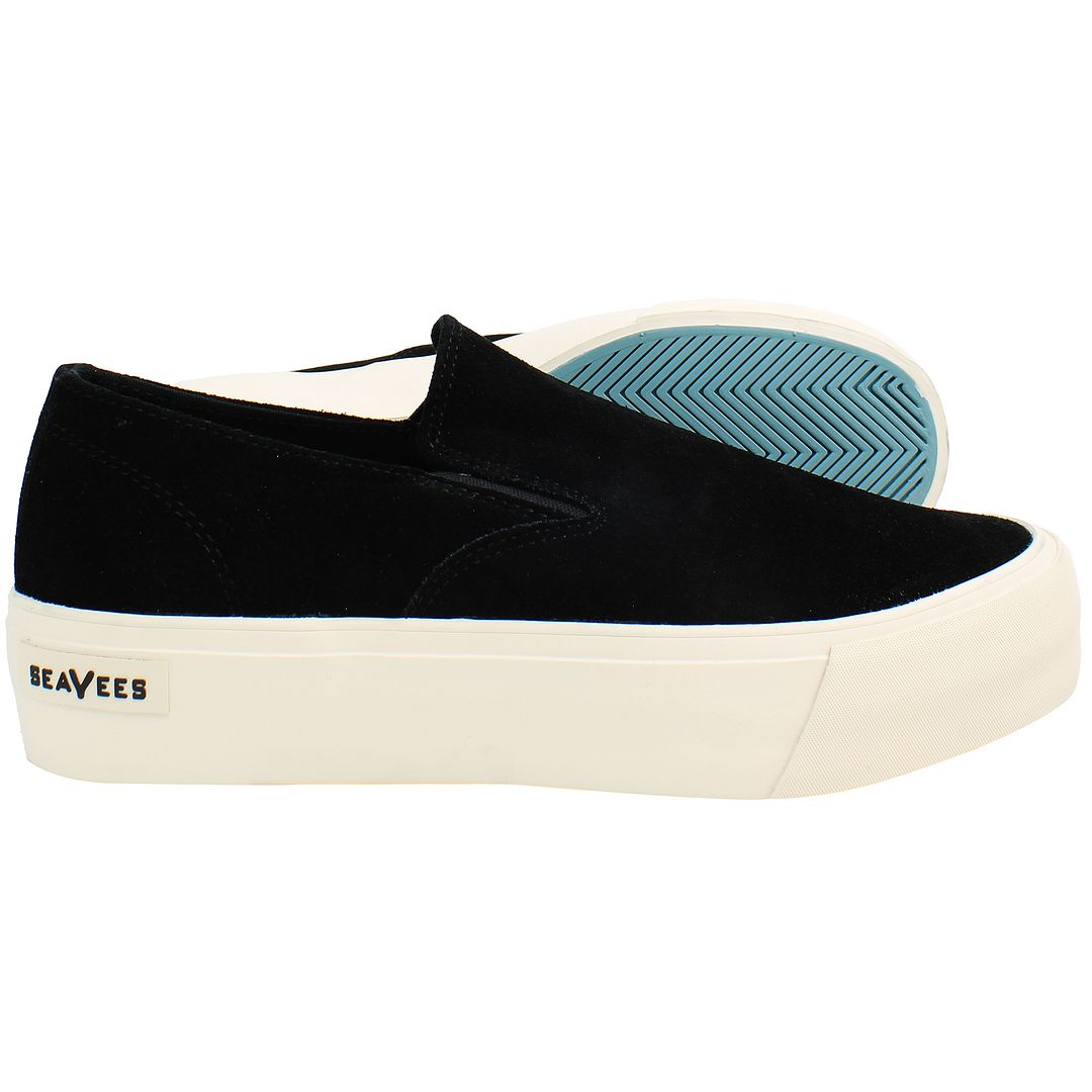 Seavees Baja Platform Womens Black Shoes