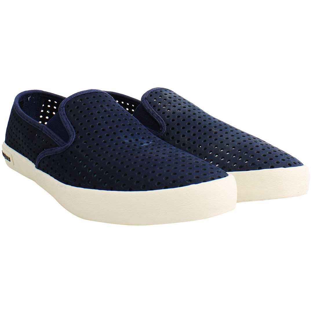 Seavees Baja Portal Mens Blue Shoes