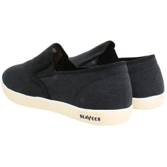 Seavees Baja Standard Mens Black Plimsolls