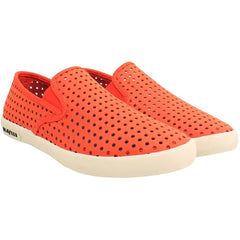 Seavees Baja Portal Womens Orange Plimsolls