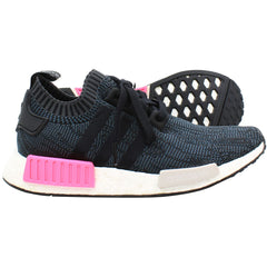 Adidas NMD_R1 Primeknit Womens Black/Blue Trainers