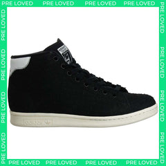 Adidas Stan Smith Mid Womens Black Trainers NO BOX