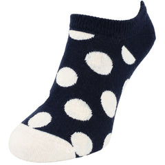 Happy Socks 1-Pack Navy Big Dot No Show
