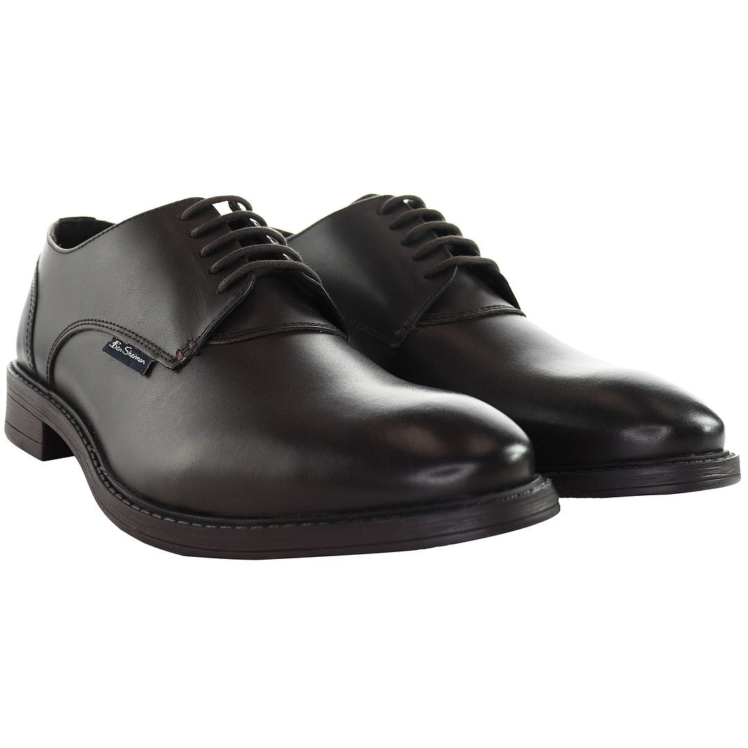 Ben Sherman Pat Mens Brown Shoes