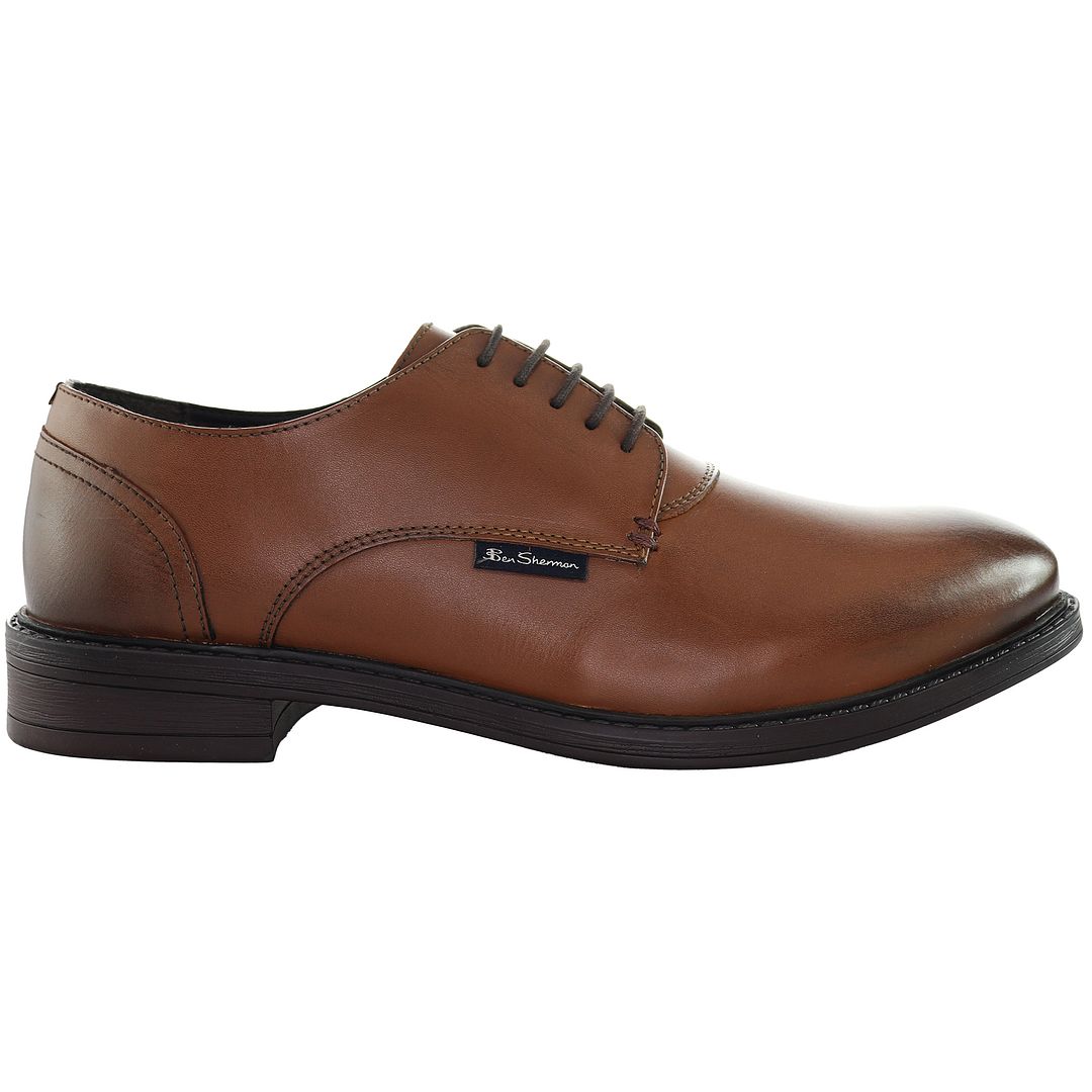 Ben Sherman Pat Mens Brown Shoes